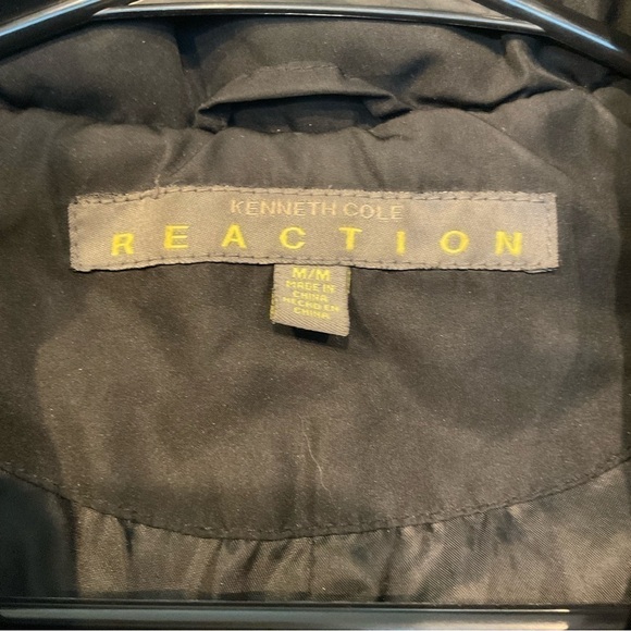 KENNETH COLE BLACK QUILTED DOWN/FEATHER JACKET SIZE M - Picture 3 of 5